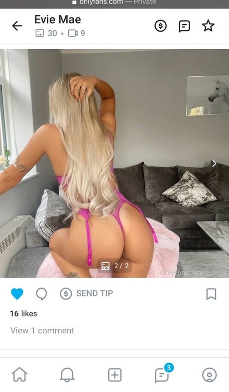 Naken lekkede OnlyFans-bilde av Eviexo