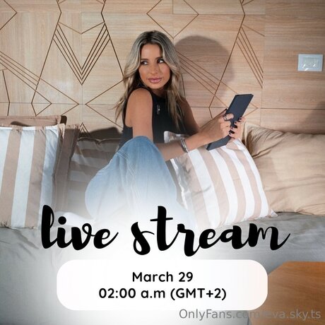 Nahá fotka uniklých OnlyFans od Eva Sky Ts