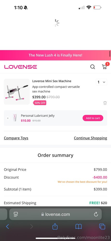 Nacktes geleaktes OnlyFans-Foto von Moonlite23