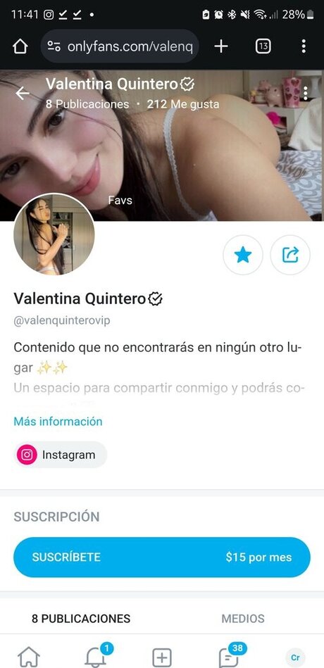 Foto desnuda filtrada de OnlyFans de Valenquintero