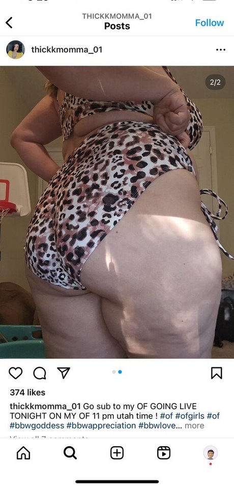 Alasti lekkinud OnlyFans-i pilt Thickkmomma01