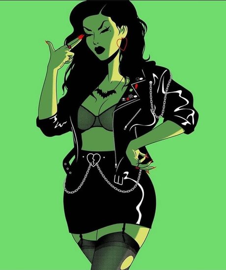 Naakte gelekte OnlyFans-foto van Coffinkitty