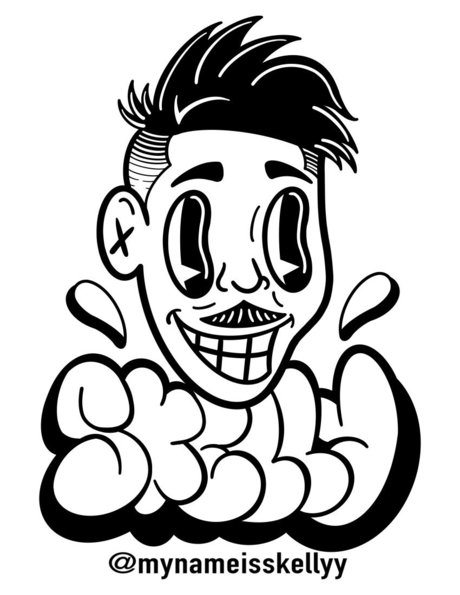 Naakte gelekte OnlyFans-foto van Skelly