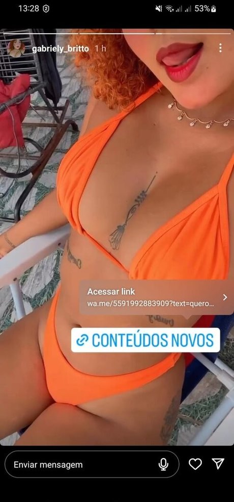 Naken läckt OnlyFans-bild av Gabrielybritto