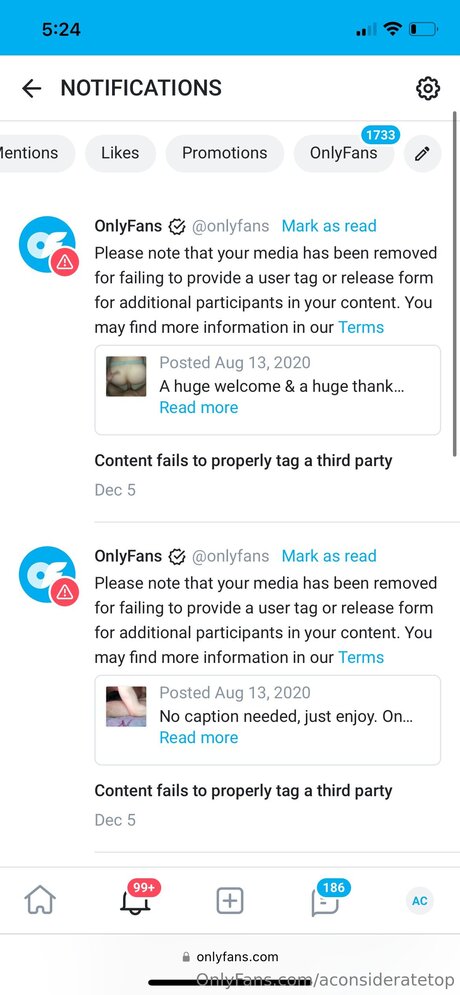 Naken lekkede OnlyFans-bilde av Aconsideratetop