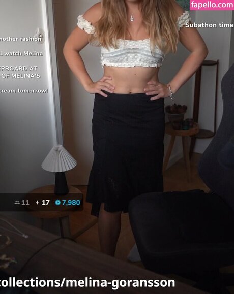 Naken lekkede OnlyFans-bilde av Melina Goransson