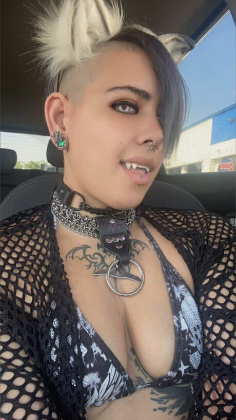 Nacktes geleaktes OnlyFans-Foto von Azrael The Goth Pup