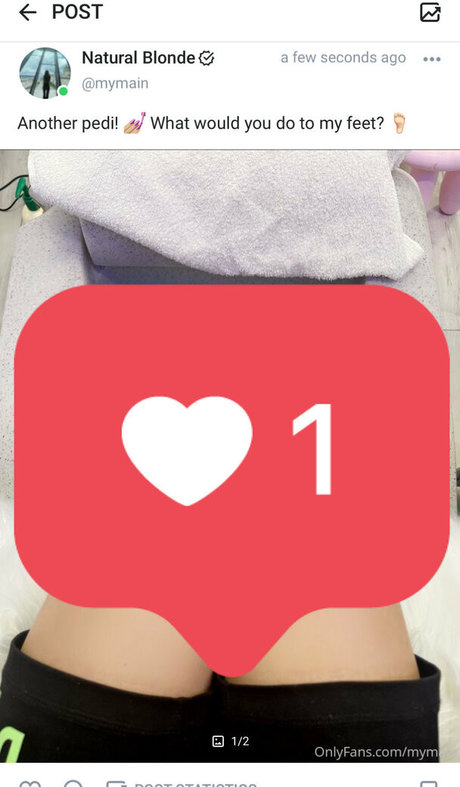 Foto di nudo di fuga di OnlyFans di Mymain1