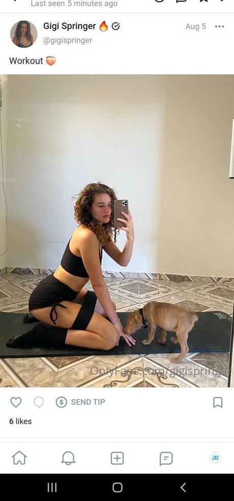 Naakte gelekte OnlyFans-foto van Gigi Springer