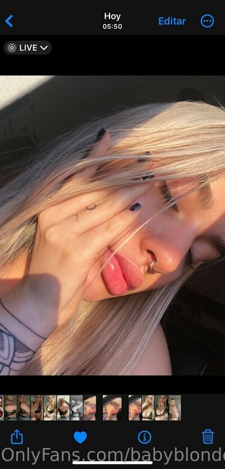 Photo nue de fuite OnlyFans de Babyblondevip