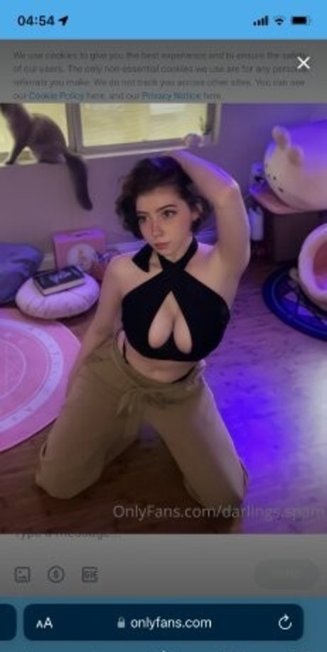 Naken lekkede OnlyFans-bilde av Darlingspams