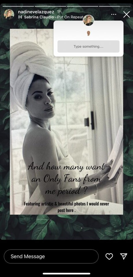 Foto di nudo di fuga di OnlyFans di Nadine Velazquez