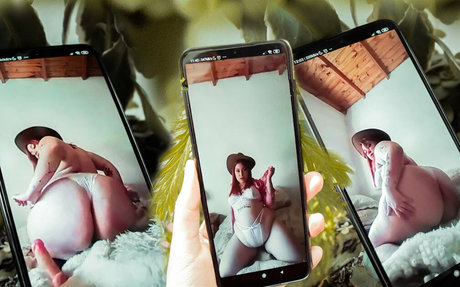 Naakte gelekte OnlyFans-foto van Juicyangelbbw