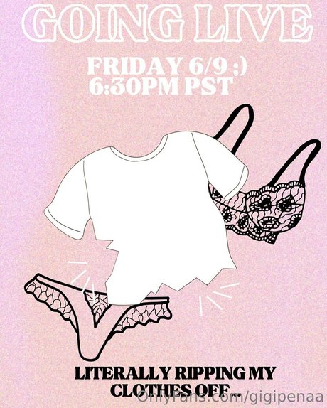 Naken lekkede OnlyFans-bilde av Gigipenaa