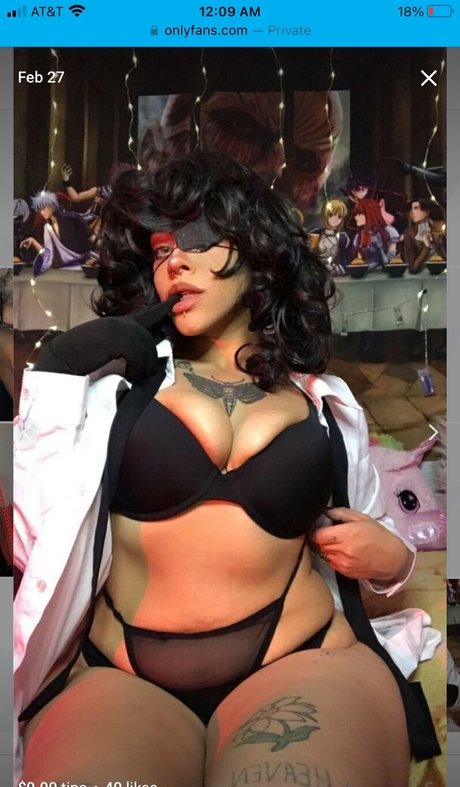 Naken lekkede OnlyFans-bilde av Yourspookywaifu