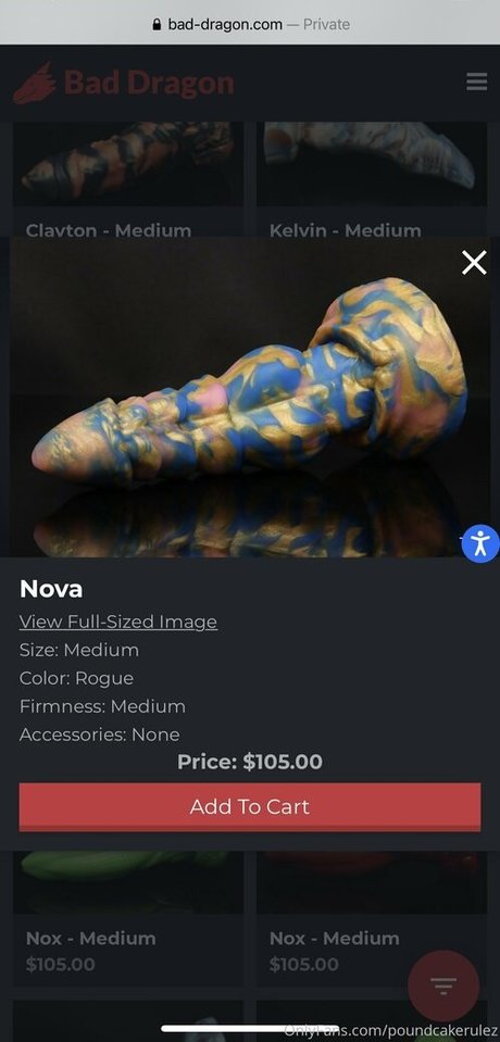 Photo nue de fuite OnlyFans de Poundcakerulez