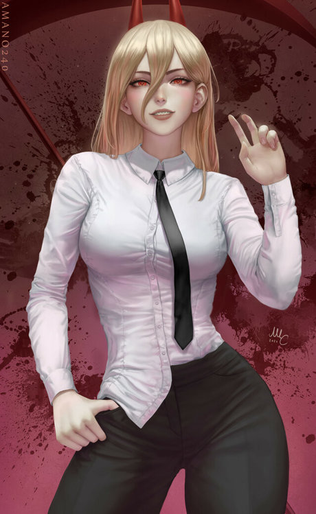 Naakte gelekte OnlyFans-foto van Chainsaw Man